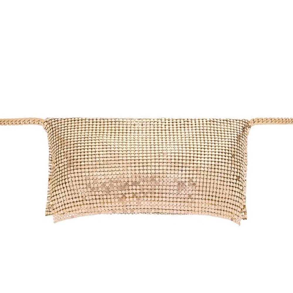 JustFab Gold Metallic Belt NWOT - Picture 2 of 5